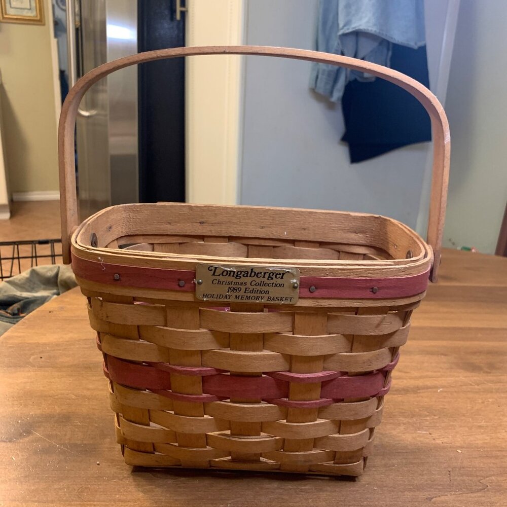1989 EDITION - Longaberger Christmas Holiday Memory Basket - Picture 2 of 11